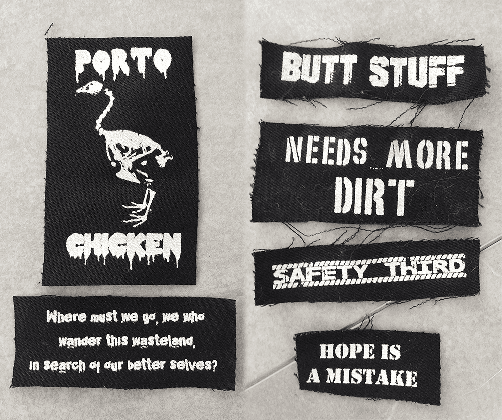 Black Punk Patch Set